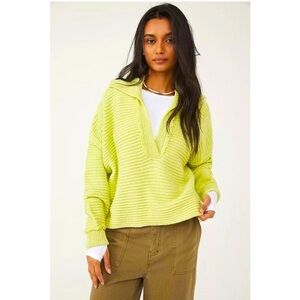Free People Marlie Pullover Sweater / Apple Green